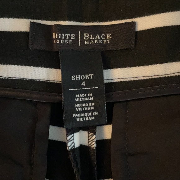 White House Black Market - b&w shorts - size 4 - Picture 2 of 2